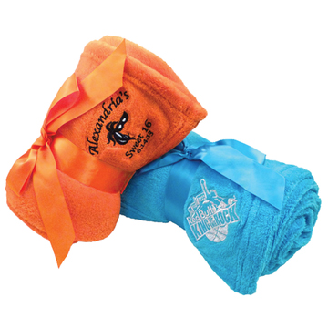 Luxury Plush Blanket with Ribbon - 42" W x 60" L